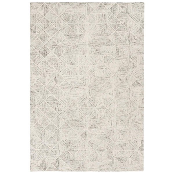 Safavieh 6 x 6 ft. Abstract Square Hand-Tufted Rug Light Blue ABT763J-6SQ